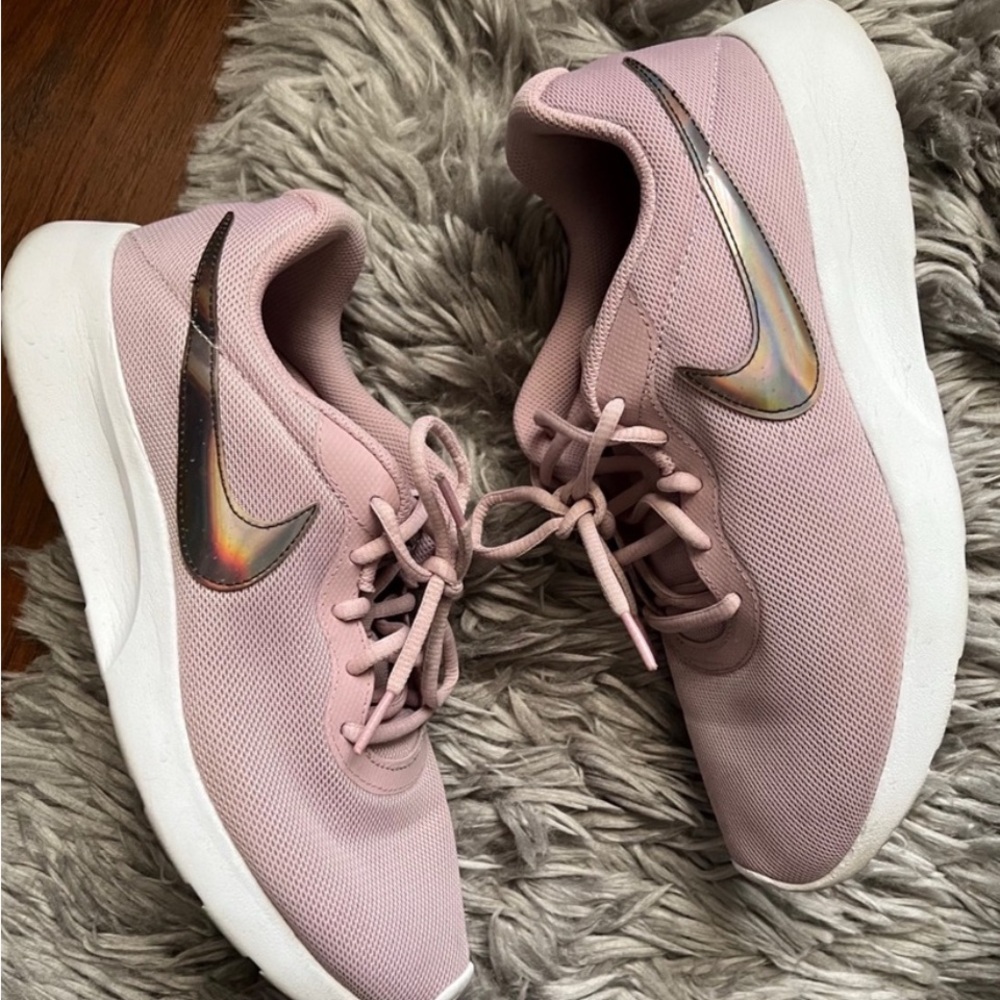Nike Soft Pink Holographic Swoosh